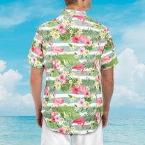 Enjoy The Summer Time - Personalized Photo Hawaiian Shirt