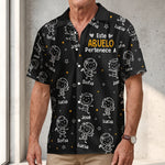 Este abuelo pertenece a Con Dibujos Estilo Doodle  – Camisa Hawaiana Personalizada