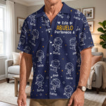 Este abuelo pertenece a Con Dibujos Estilo Doodle  – Camisa Hawaiana Personalizada