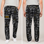 Este Papá Pertenece A - Con Dibujos Estilo Doodle – Pantalones Deportivos, Pantalones De Salón Personalizados Con Bolsillos