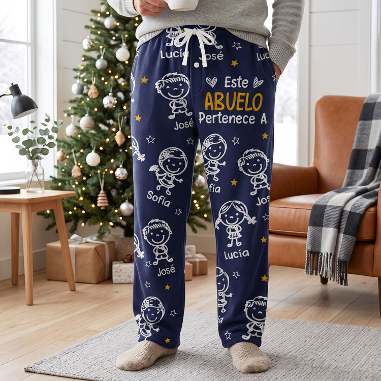 Este-Abuelo-Esta-Abuela-Pertenece-A-Con-Dibujos-Estilo-Doodle-Personalizadas-Pantalones-De-Pijama-De-Felpa-1