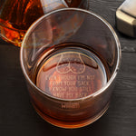 Even Though I'm Not From Your Sack - Personalized Engraved Whiskey Glass