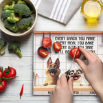 Every Snack You Make - Personalized Glass Cutting Board