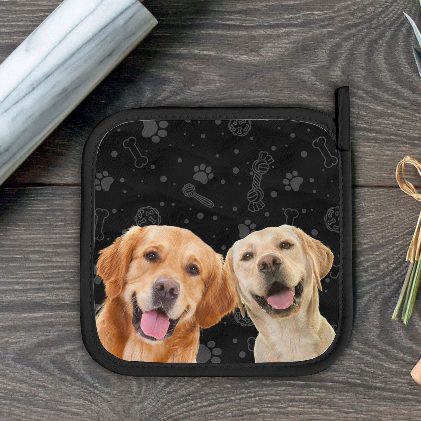 Every Snack You Make - Personalized Photo Oven Mitts And Pot Holder