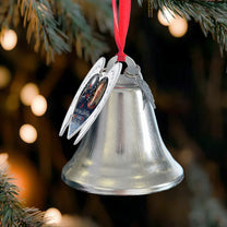 Every Time A Bell Rings - Personalized Bell Photo Ornament With Charms