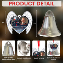 Every Time A Bell Rings - Personalized Bell Photo Ornament With Charms