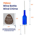 Every Time You Listen To The Wind - We Love You - Personalized Wine Bottle Wind Chime