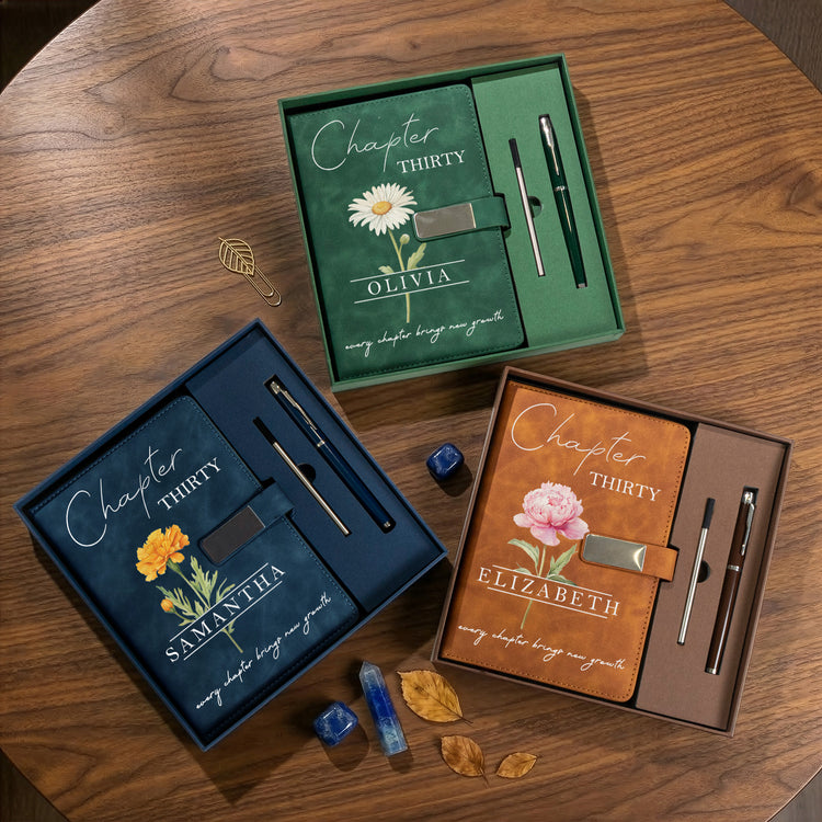Every-Chapter-Brings-New-Growth-Birthday-Gift-For-Her-Personalized-Notebook-Set-2