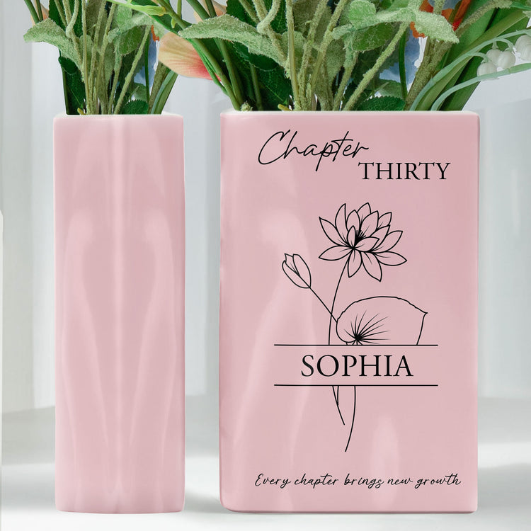 Every-Chapter-Brings-New-Growth-Line-Art-Flowers-Personalized-Vase-3