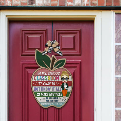 Everyone Is Welcome - Personalized Shaped Wood Sign