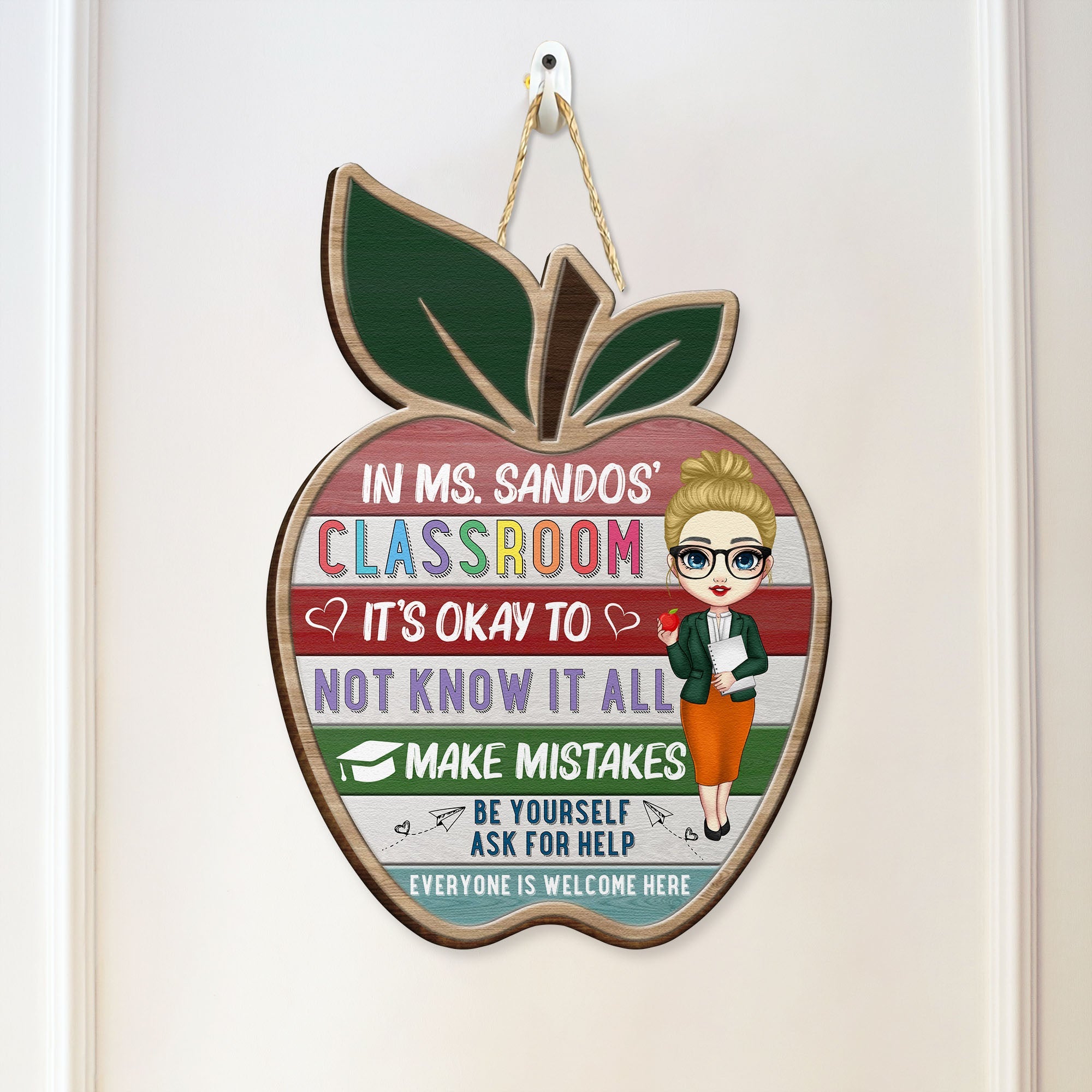 Everyone Is Welcome - Personalized Shaped Wood Sign – Macorner