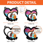 Everything We Are Is Because Of You - Personalized Window Hanging Suncatcher Ornament - Gift For Mom