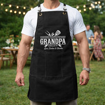 Everything-Tastes-Better-When-Grandpa,-Dad-Grills-It-Father's-Day-Gift-Personalized-Apron-6