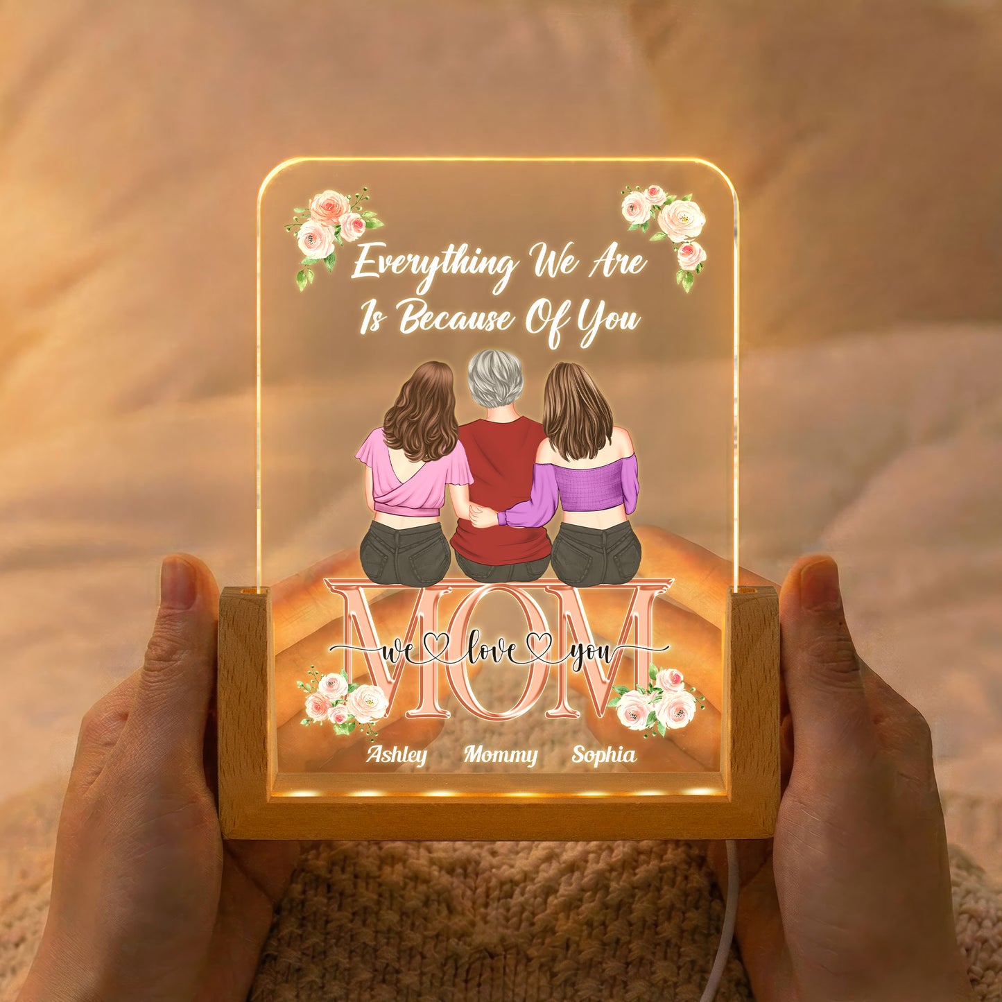 Everything-We-Are-Is-Because-Of-You-Personalized-Night-Light-2