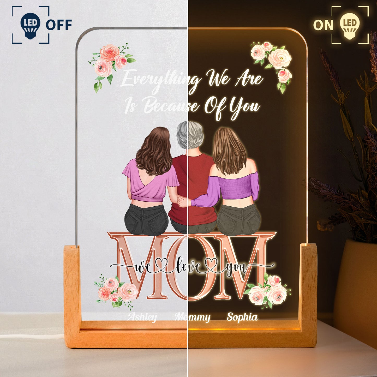 Everything-We-Are-Is-Because-Of-You-Personalized-Night-Light-3