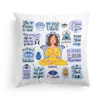 Evil Eye Blue Eye Protect Your Energy - Personalized Pillow