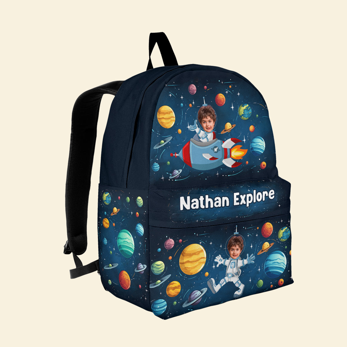 Explore The Universe As Astronaut Gift For Kid - Personalized Photo Kid Backpack