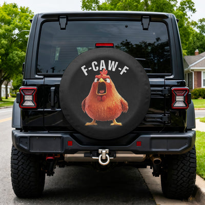 F-Caw-F Funny - For Family, Friend - Personalized Tire Cover