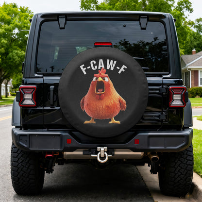F-Caw-F Funny - For Family, Friend - Personalized Tire Cover