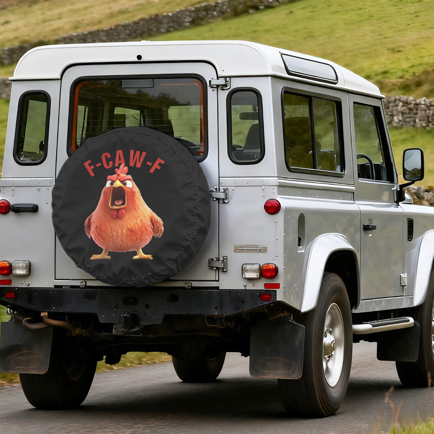 F-Caw-F Funny - For Family, Friend - Personalized Tire Cover
