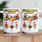 F-Caw-F Squad - Funny Exchange Gift For Coworker Team White Elephant Party - Personalized Mug