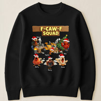 F-Caw-F Squad - Funny White Elephant Party Exchange Gift For Coworker Team - Personalized Shirt