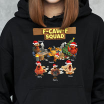 F-Caw-F Squad - Funny White Elephant Party Exchange Gift For Coworker Team - Personalized Shirt