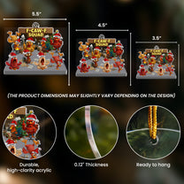 F-Caw-F Squad - Funny White Elephant Party Exchange Gift For Coworker Team (8+ People) - Personalized Acrylic Ornament