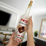 F Valentine's Day I Love You Every Day - Personalized Photo Bottle Lamp