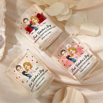 F Valentine's Day I F Love You Every Day - Personalized Floral Soy Wax Candle