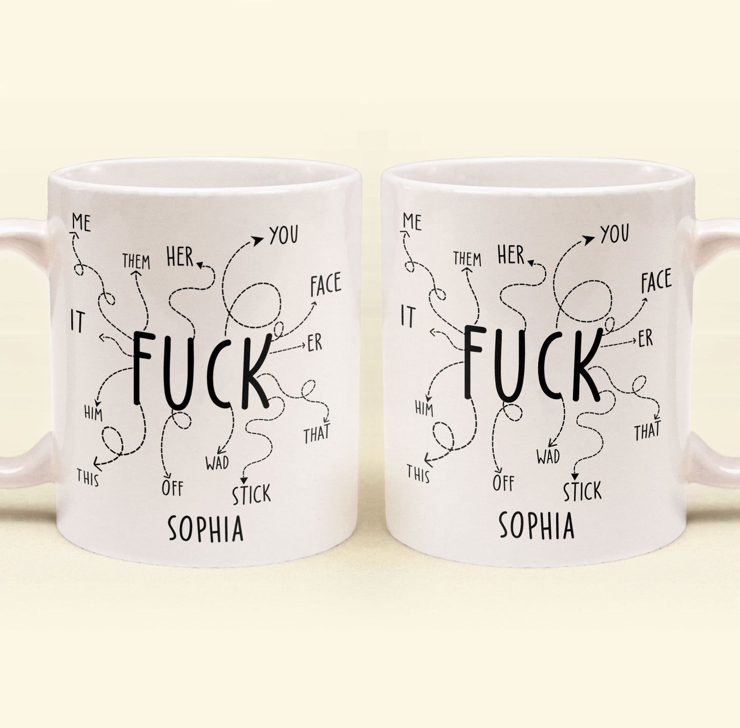 F*ck Off Funny Coffee Mug, Rude Mug, Best Friend Gift, Self Gift - Personalized Mug