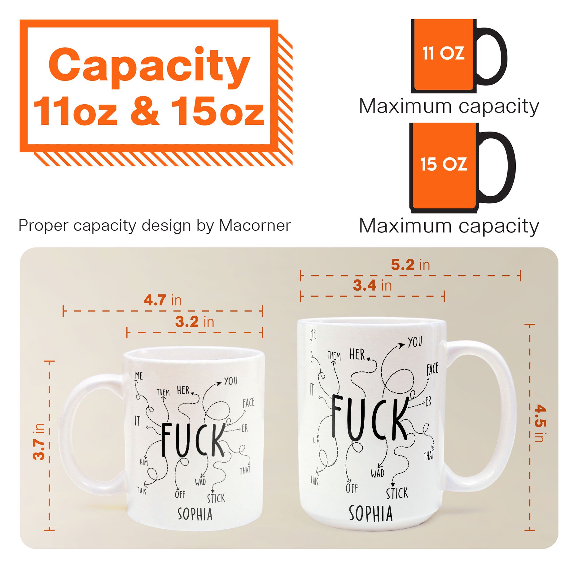 F*ck Off Funny Coffee Mug, Rude Mug, Best Friend Gift, Self Gift - Personalized Mug
