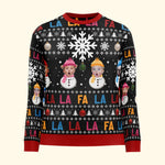 Fa La La La La La La La La - Personalized Photo Ugly Sweater