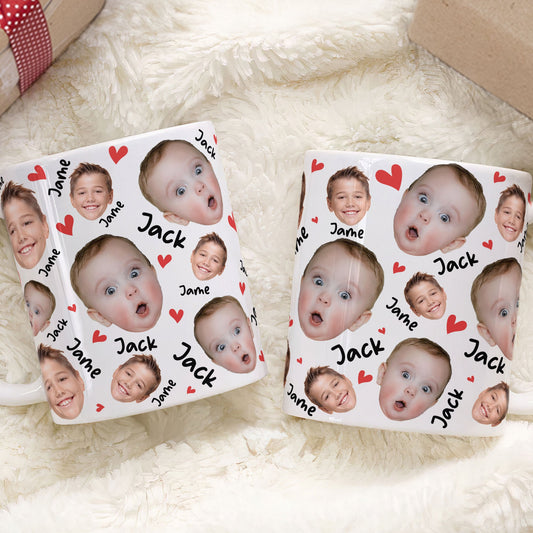 Face And Name - Personalized Photo Mug