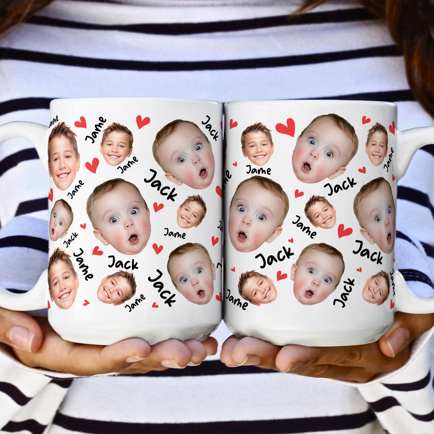 Face And Name - Personalized Photo Mug