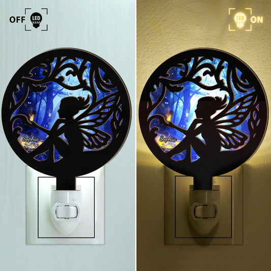 Fairy - Personalized Wood And Acrylic Night Light