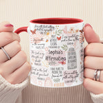 Faith Affirmation Bible Scripture Verses Christian Gift - Personalized Accent Mug