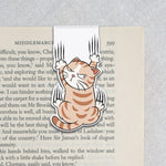 Falling Cat - Personalized Magnetic Bookmark