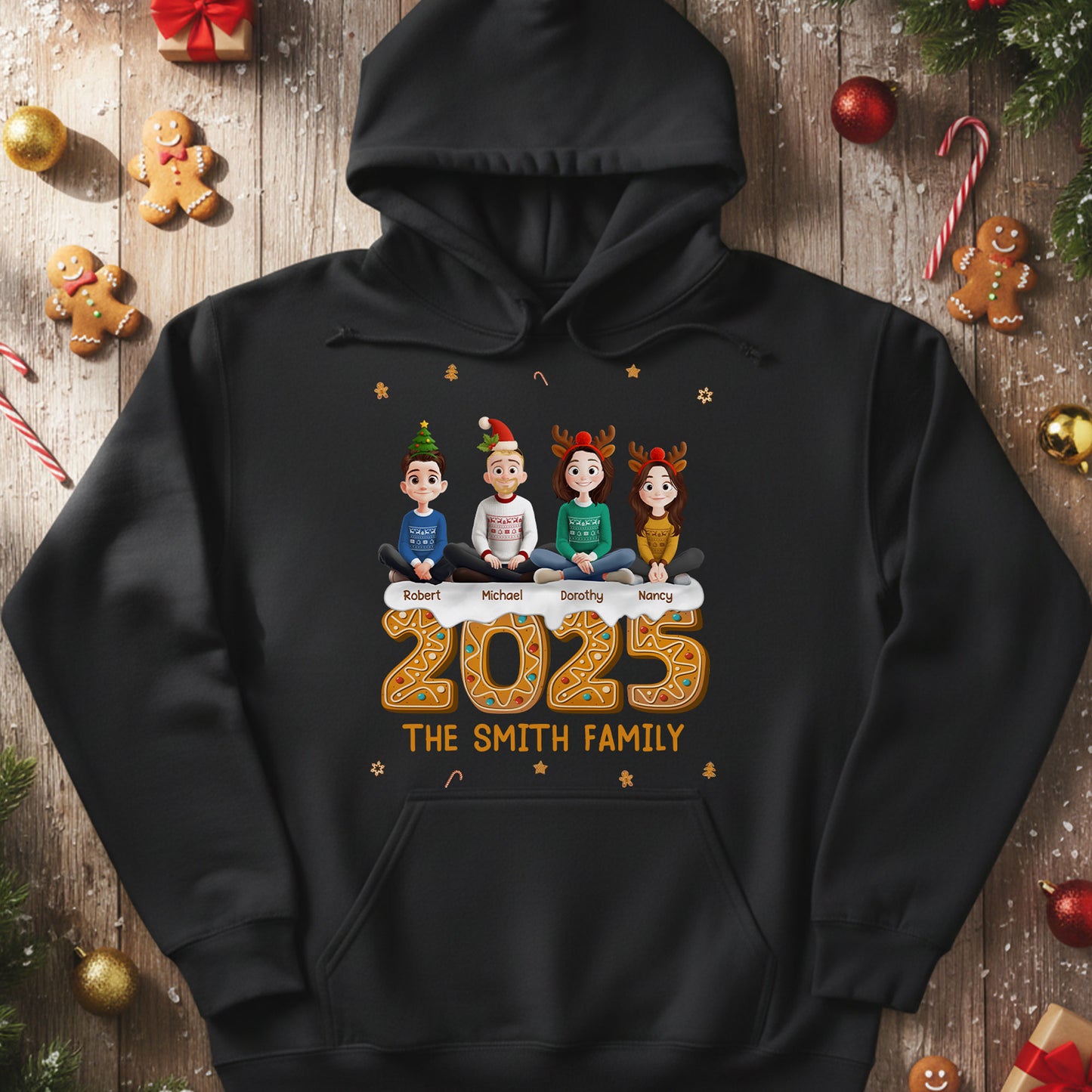 Family 2025 - Gingerbread Version - Personalized Shirt