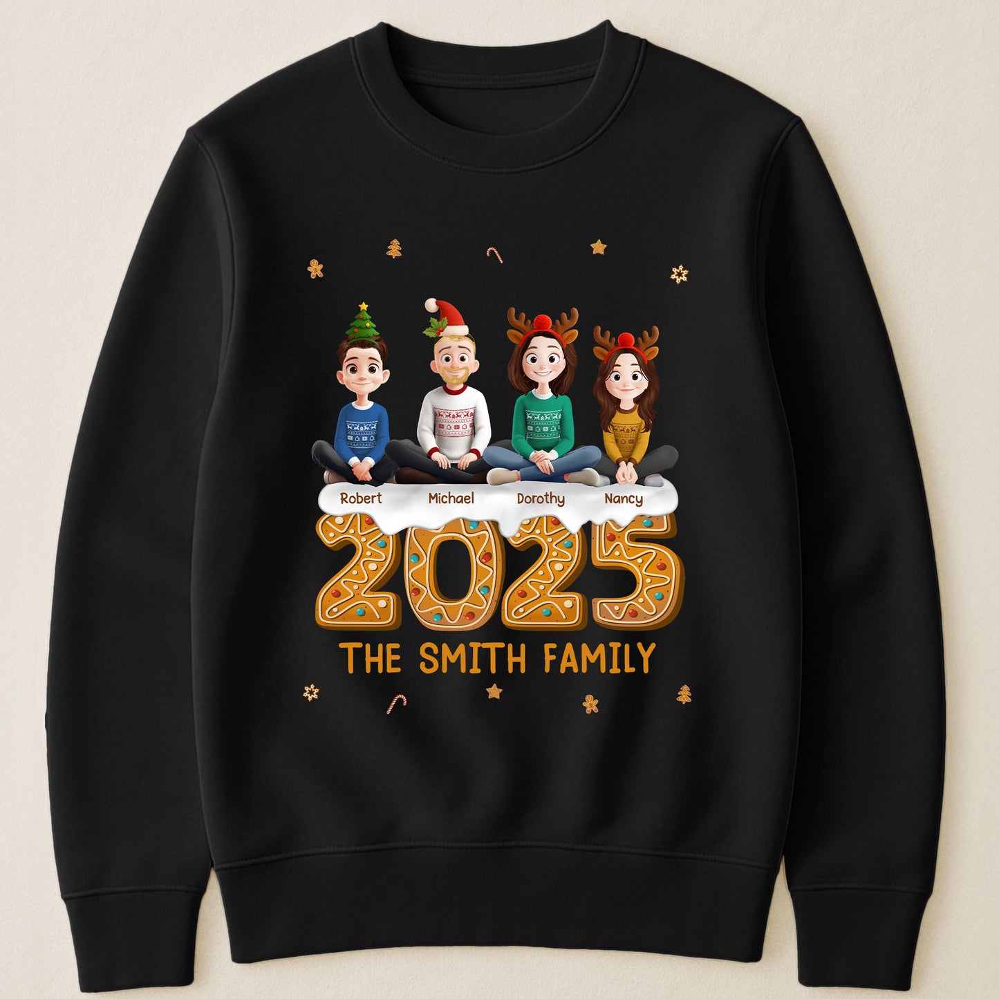 Family 2025 - Gingerbread Version - Personalized Shirt