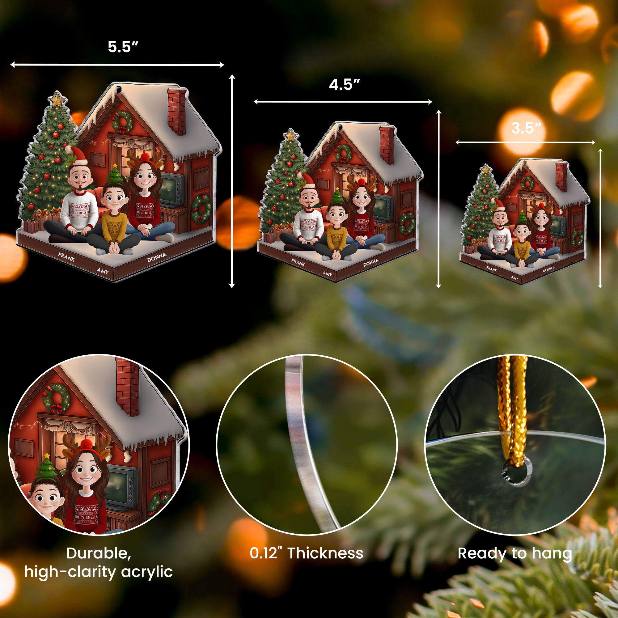 Family 2025 - Personalized Acrylic Ornament
