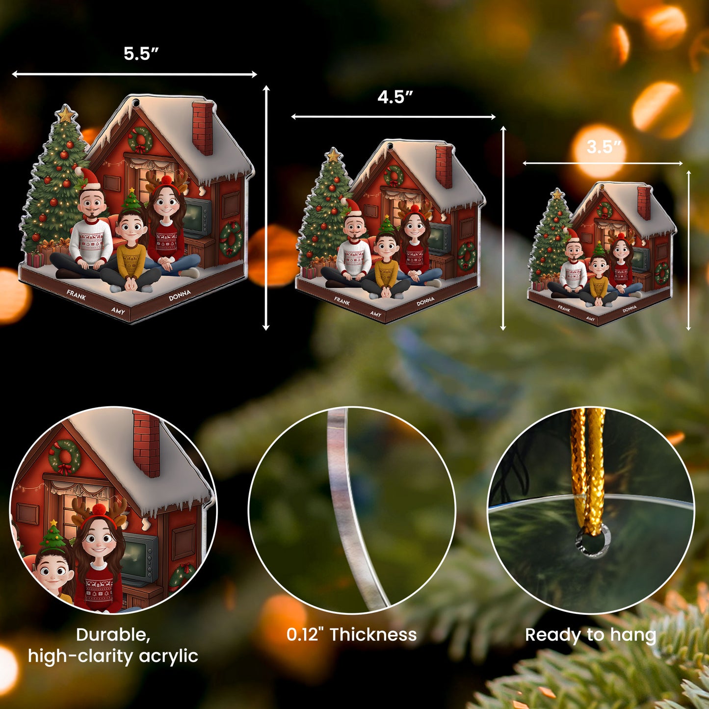 Family 2025 - Personalized Acrylic Ornament