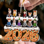 Family 2026 (Up To 12) Christmas Ornament, Family Ornament - Personalized Acrylic Ornament