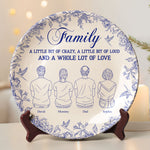 Family A Whole Lot Of Love - Personalized Ceramic Plate
