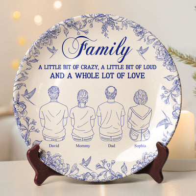 Family A Whole Lot Of Love - Personalized Ceramic Plate
