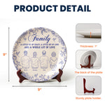 Family A Whole Lot Of Love - Personalized Ceramic Plate