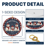 Family Bear - Personalized Ceramic Ornament