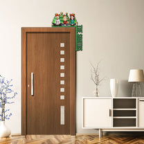 Family Christmas - Cozy Time - Personalized Door Corner Wood Sign