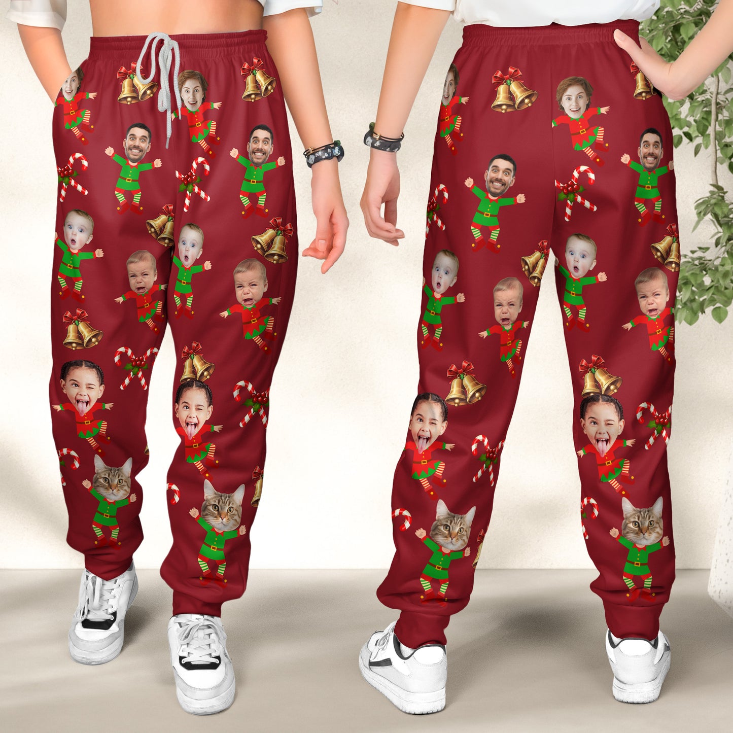 Family Christmas Custom Face - Personalized Photo Sweatpants