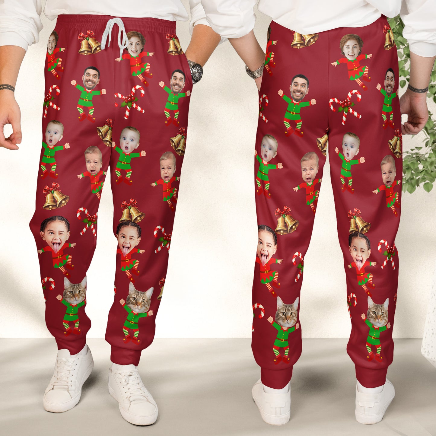 Family Christmas Custom Face - Personalized Photo Sweatpants